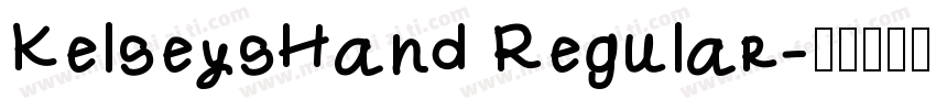 KelseysHand Regular字体转换